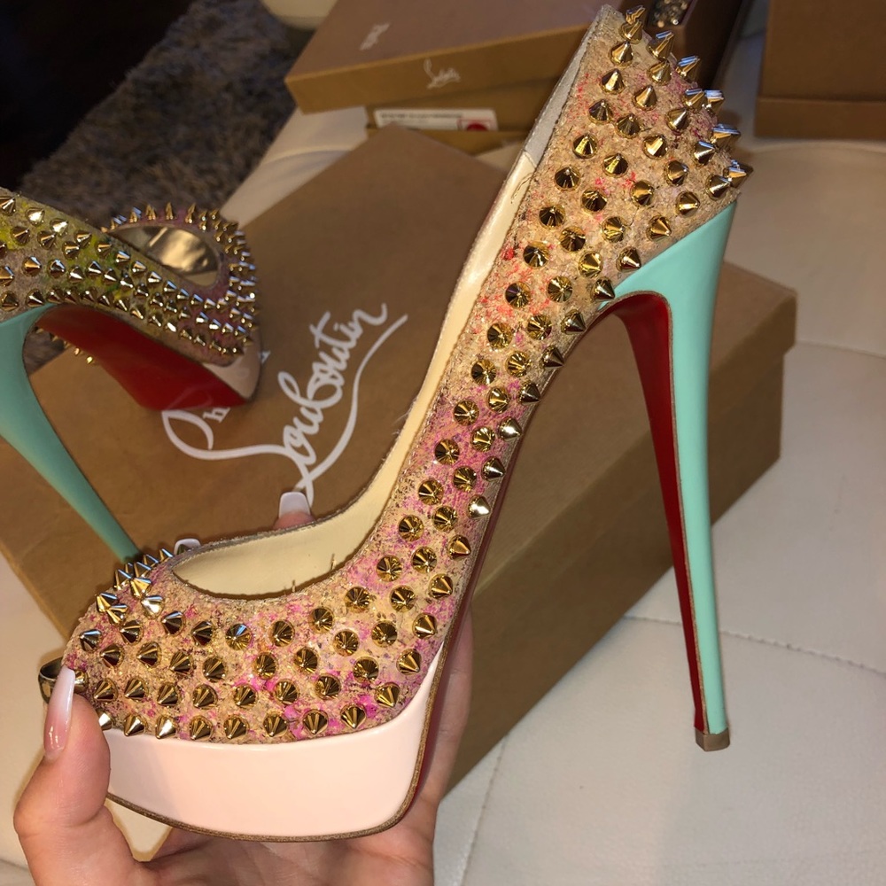 Christian Louboutin Rainbow Cork Heels